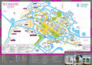 The map of Technion