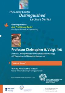 poster of lecture Christopher A. Voight