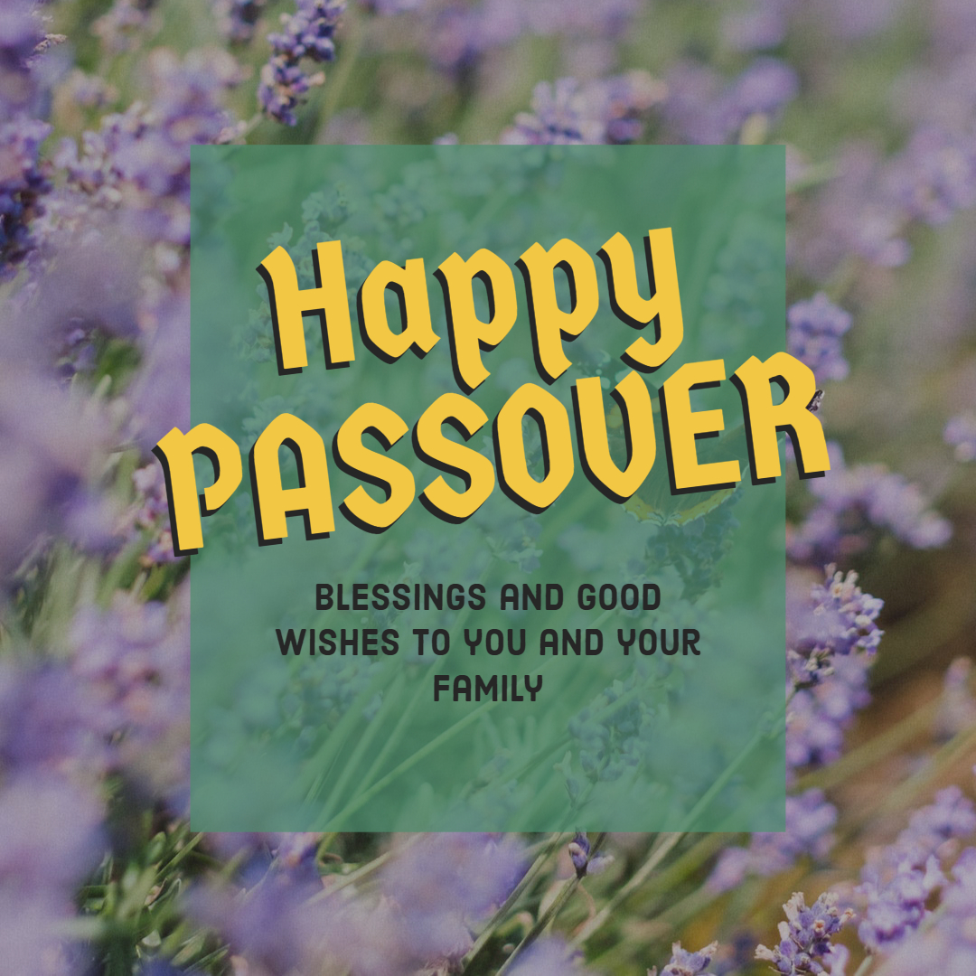 Happy passover greeting